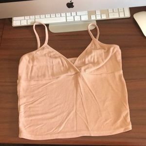 Cropped nude tank